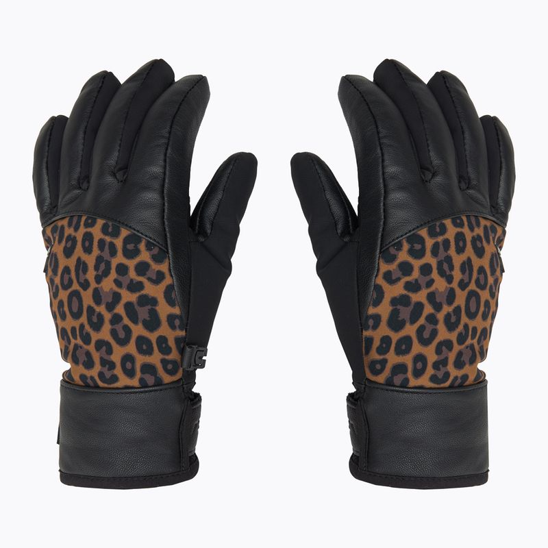 Skihandschuhe Damen Reusch Beatrix R-Tex XT black/brown leoPaard 3