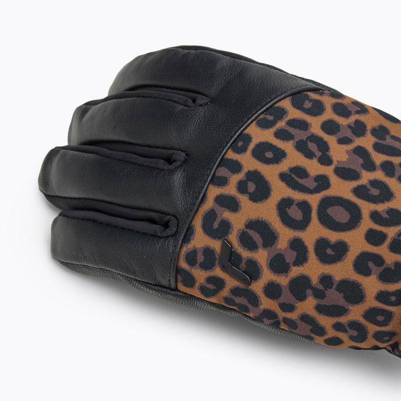 Skihandschuhe Damen Reusch Beatrix R-Tex XT black/brown leoPaard 4