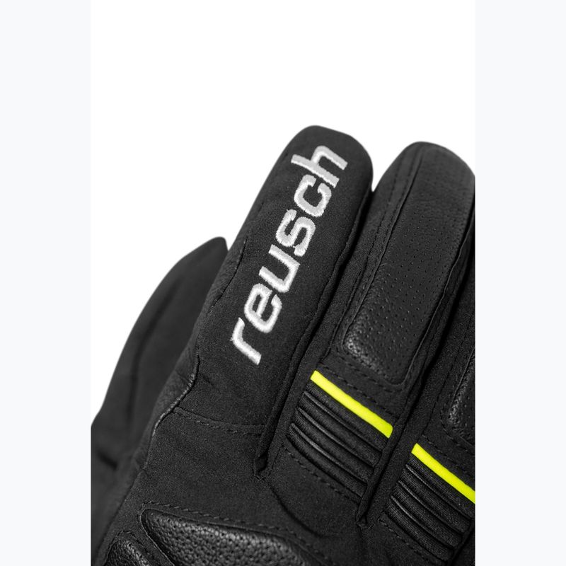 Skihandschuhe Reusch Thunder R-Tex XT blacier grey/black/safety yellow 4