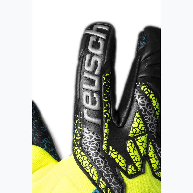 Torwarthandschuhe Reusch Attrakt Fusion Guardian safety yellow/silver/black 5