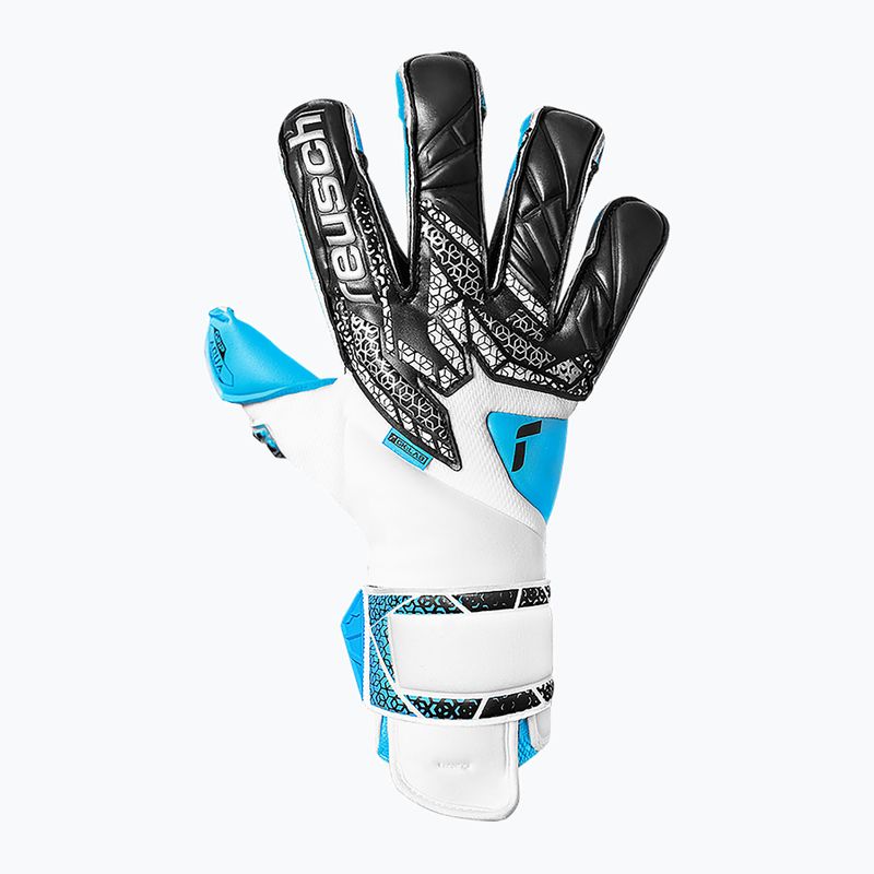Torwarthandschuhe Reusch Attrakt Aqua Evolution white/black/aqua blue 2