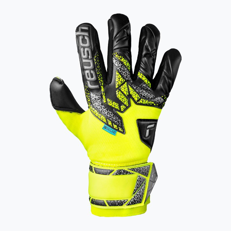 Torwarthandschuhe Reusch Attrakt Duo safety yellow/silver/black 2