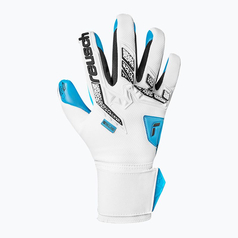 Torwarthandschuhe Reusch Attrakt Freegel Aqua white/black/aqua blue 2