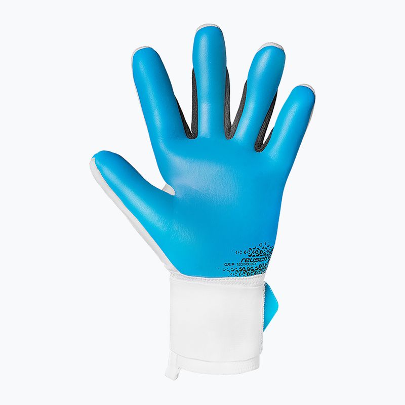 Torwarthandschuhe Reusch Attrakt Freegel Aqua white/black/aqua blue 3
