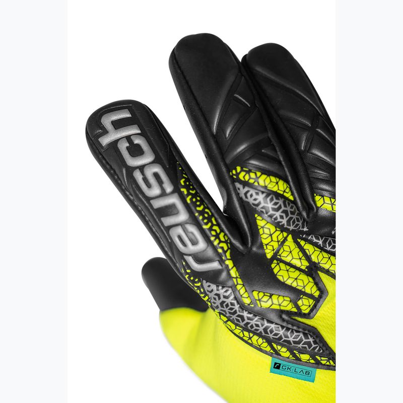 Torwarthandschuhe Reusch Attrakt Gold X NC safety yellow/silver/black 5
