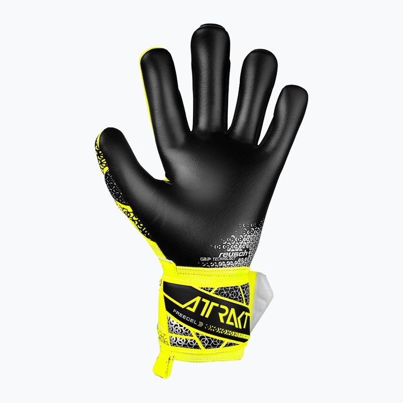 Torwarthandschuhe Reusch Attrakt Freegel Silver safety yellow/silver/black 3