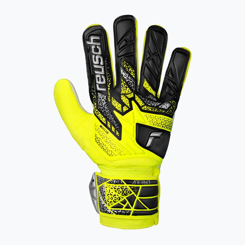 Torwarthandschuhe Reusch Attrakt Starter Solid safety yellow/silver 2