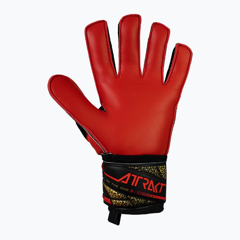 Torwarthandschuhe Reusch Attrakt Solid black/gold/fiery red 3