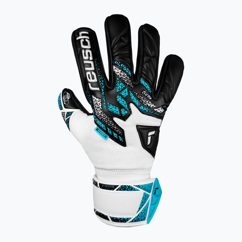 Torwarthandschuhe Kinder Reusch Attrakt Gold NC Junior white/silver/black 2