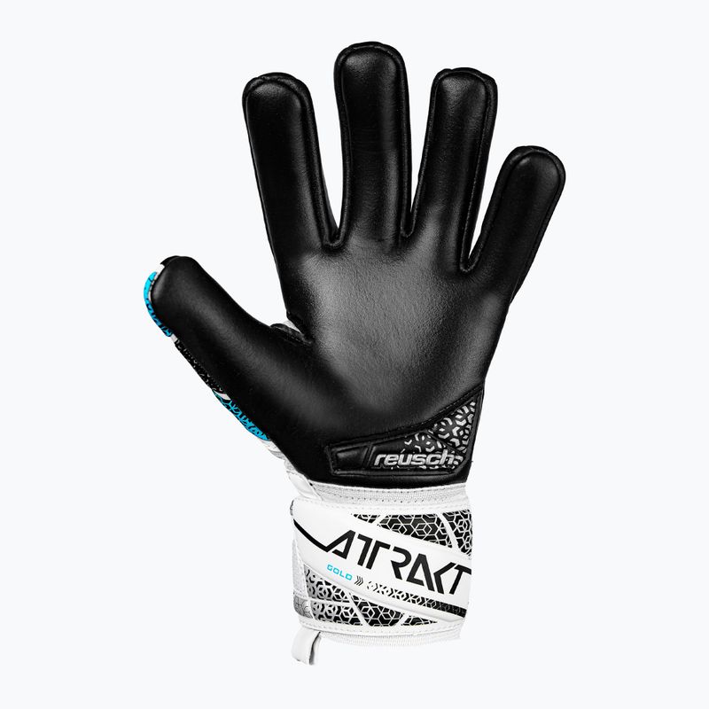Torwarthandschuhe Kinder Reusch Attrakt Gold NC Junior white/silver/black 3