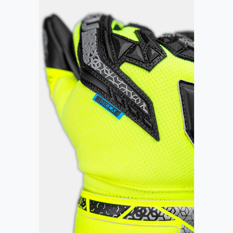 Torwarthandschuhe Kinder Reusch Attrakt Freegel Silver Junior safety yellow/silver/black 6