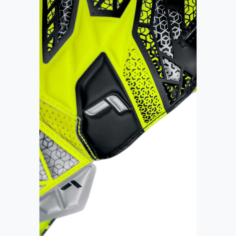 Torwarthandschuhe Kinder Reusch Attrakt Solid Junior safety yellow/silver 6