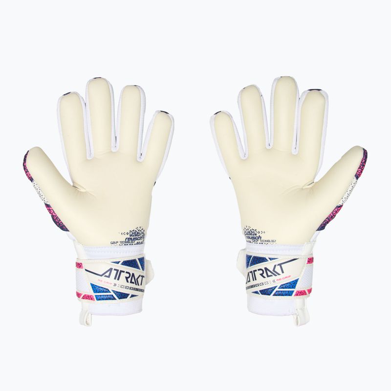 Torwarthandschuhe Kinder Reusch Attrakt RE:GRIP NC Junior blue/pink/white 3