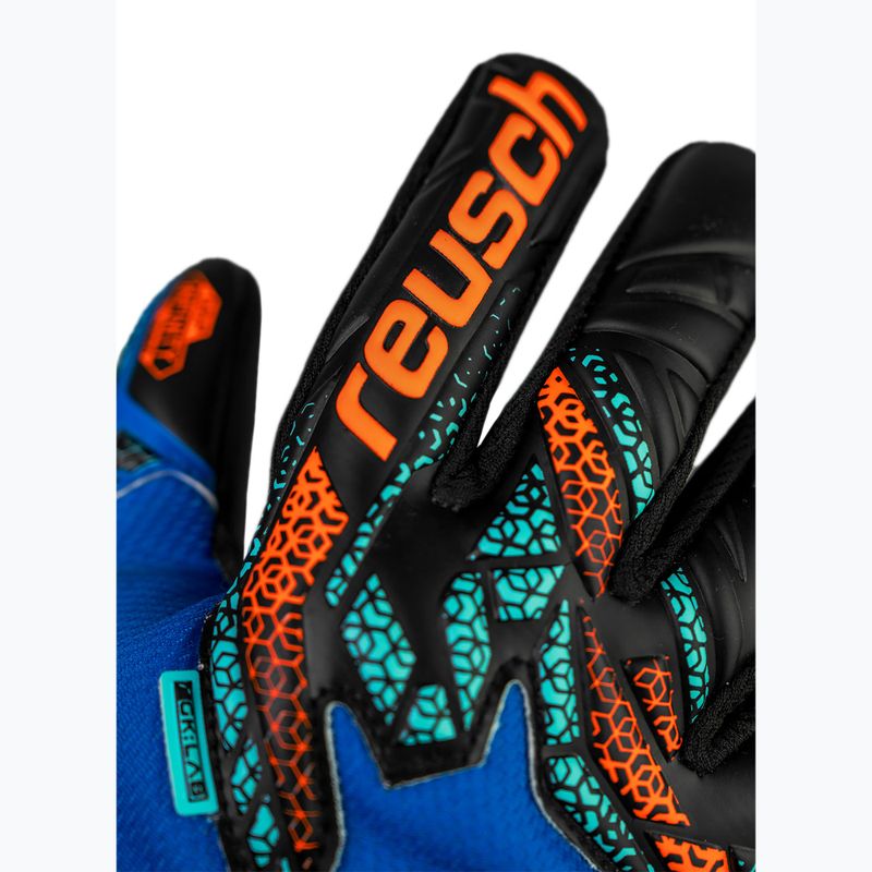 Torwarthandschuhe Reusch Attrakt Infinity NC Junior electric blue/shocking orange/black 5