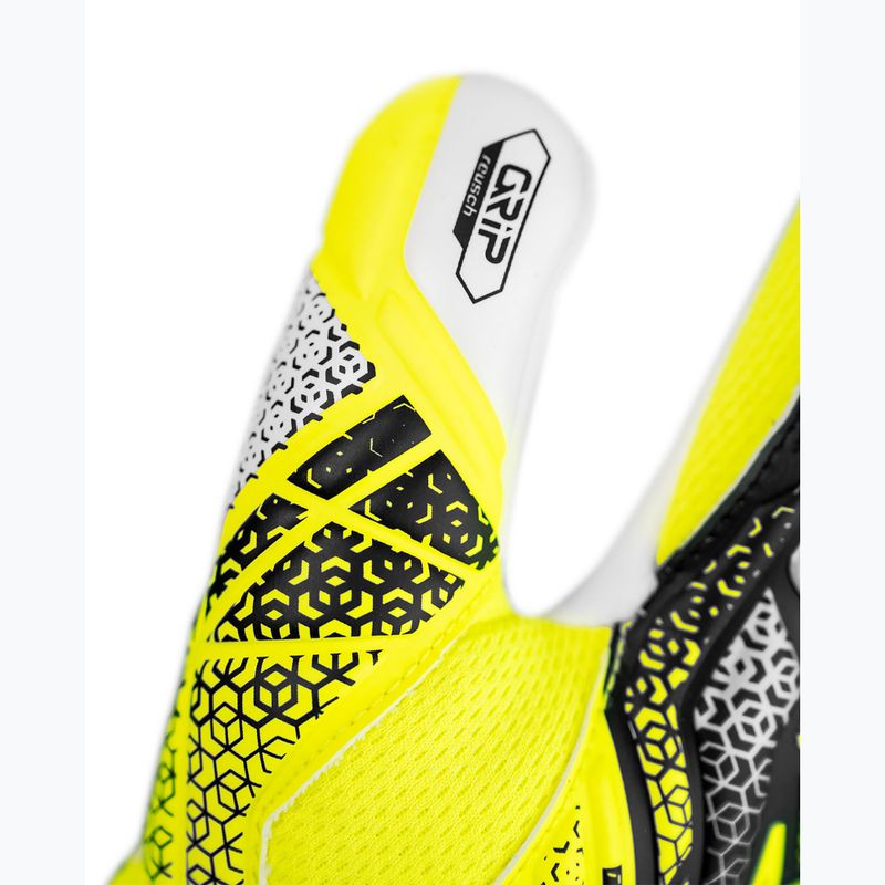 Torwarthandschuhe Kinder Reusch Attrakt Grip Junior safety yellow/silver 6