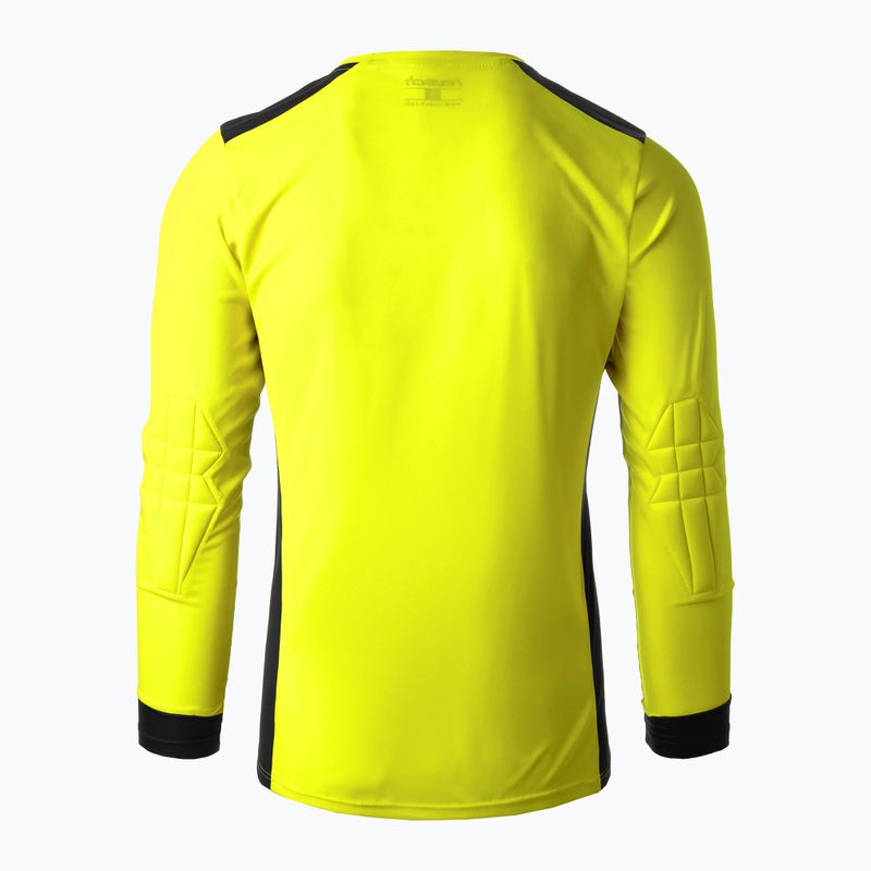 Herren-Torwarttrikot Reusch Match Longsleeve Padded safety yellow/black 2