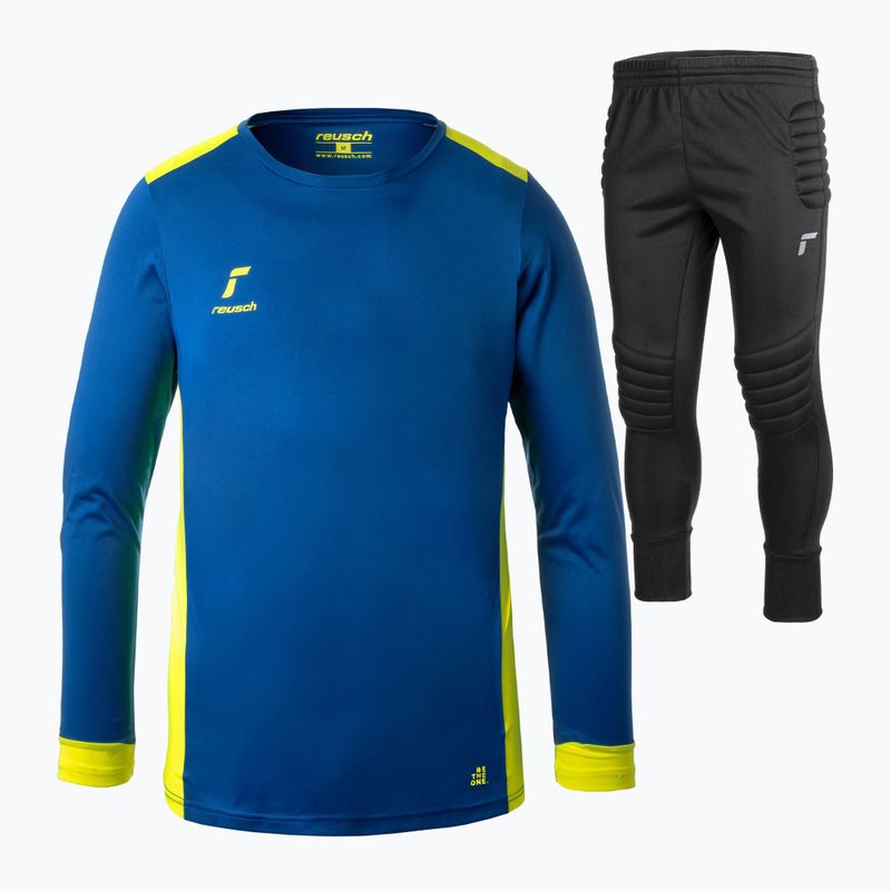 Kinder-Torwartset Reusch Match Set Junior brilliant blue/safety yellow
