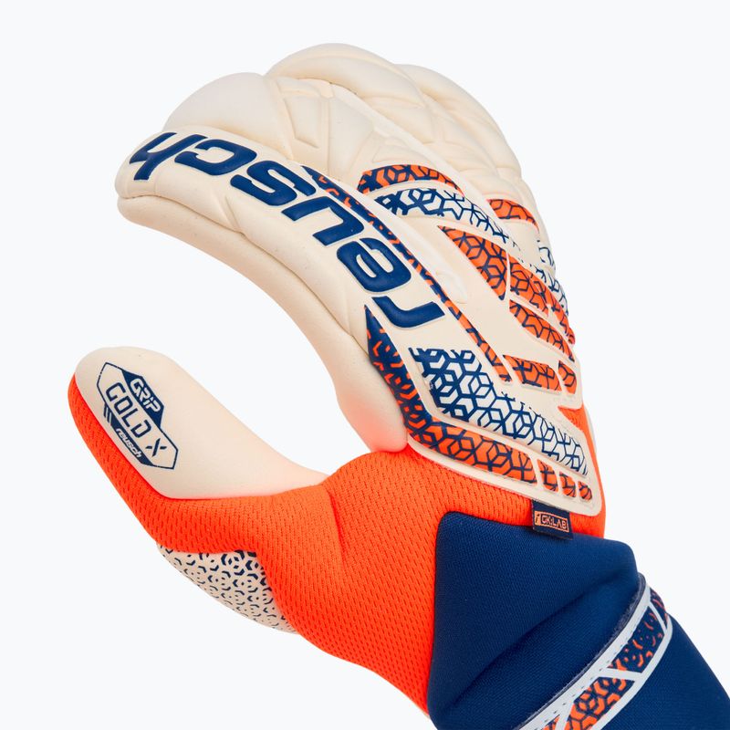 Torwarthandschuhe Reusch Attrakt Gold X Guardian shocking orange/energize blue 4