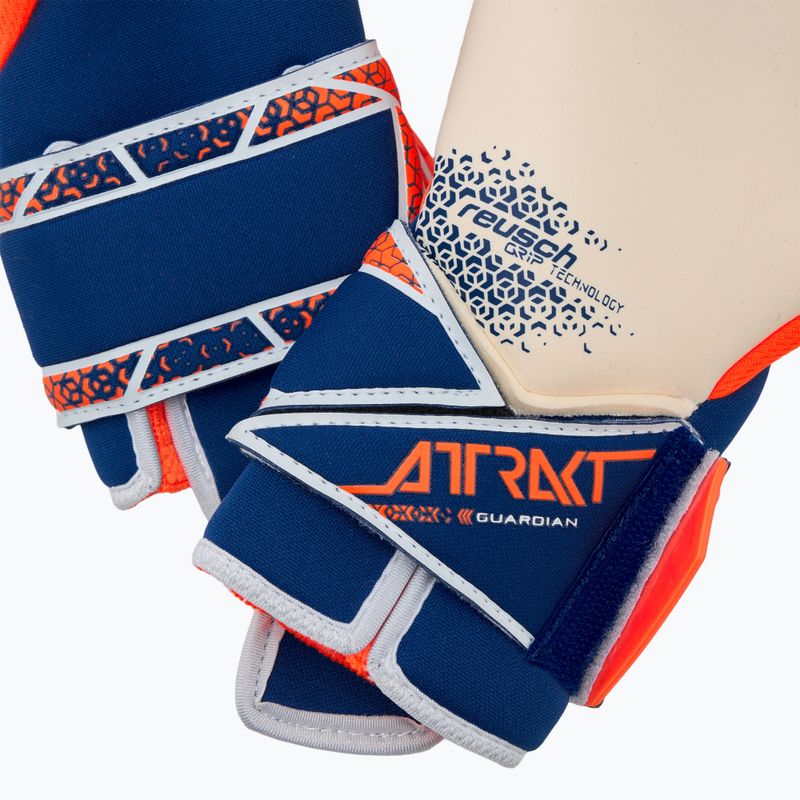 Torwarthandschuhe Reusch Attrakt Gold X Guardian shocking orange/energize blue 5