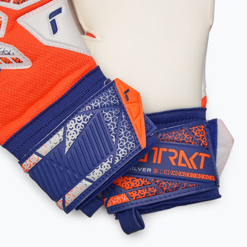 Torwarthandschuhe Reusch Attrakt Silver shocking orange/energize blue 5