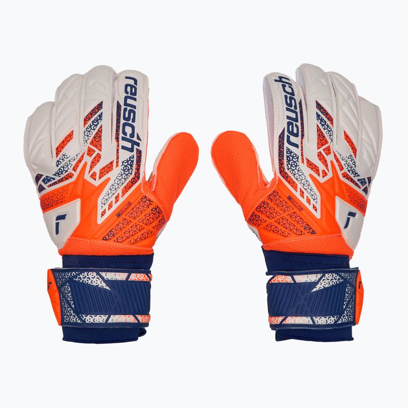 Torwarthandschuhe Reusch Attrakt Solid shocking orange/energize blue 2