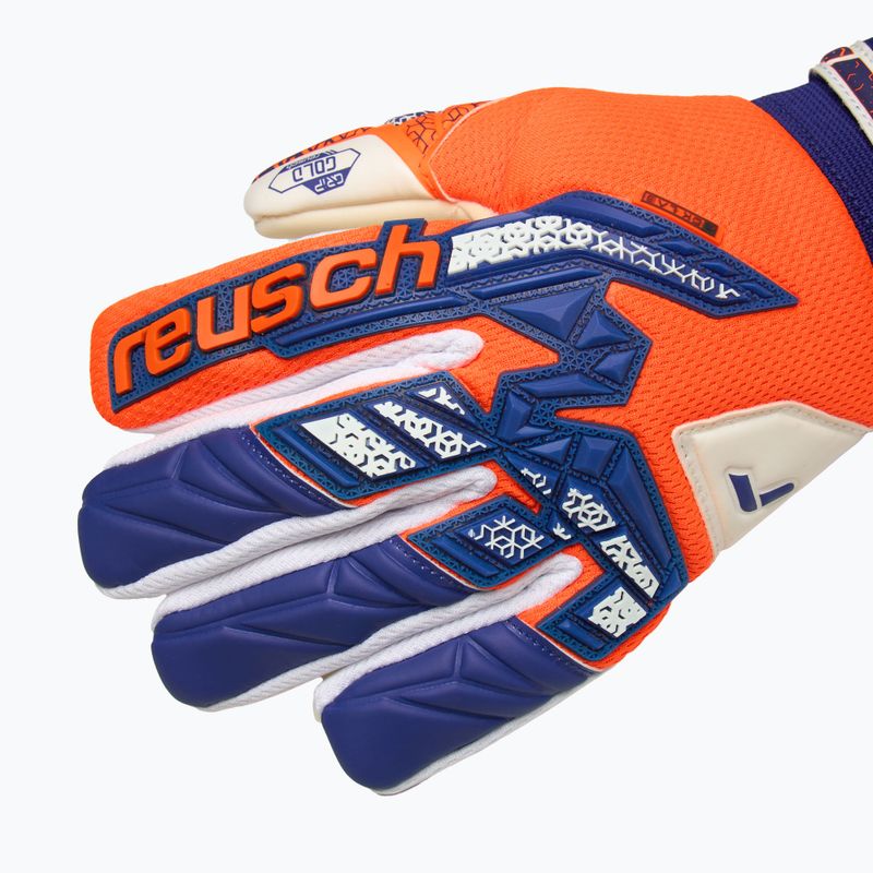 Torwarthandschuhe Kinder Reusch Attrakt Freegel Gold NC Junior shocking orange/energize blue shocking orange/energize blue 6