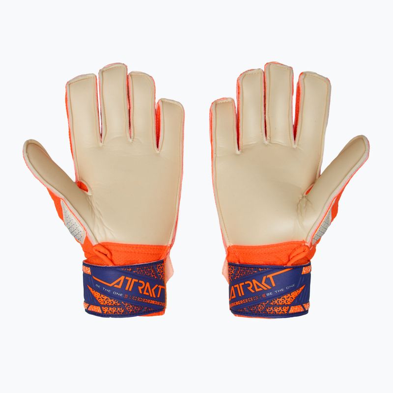 Torwarthandschuhe Kinder Reusch Attrakt Solid Junior shocking orange/energize blue 3