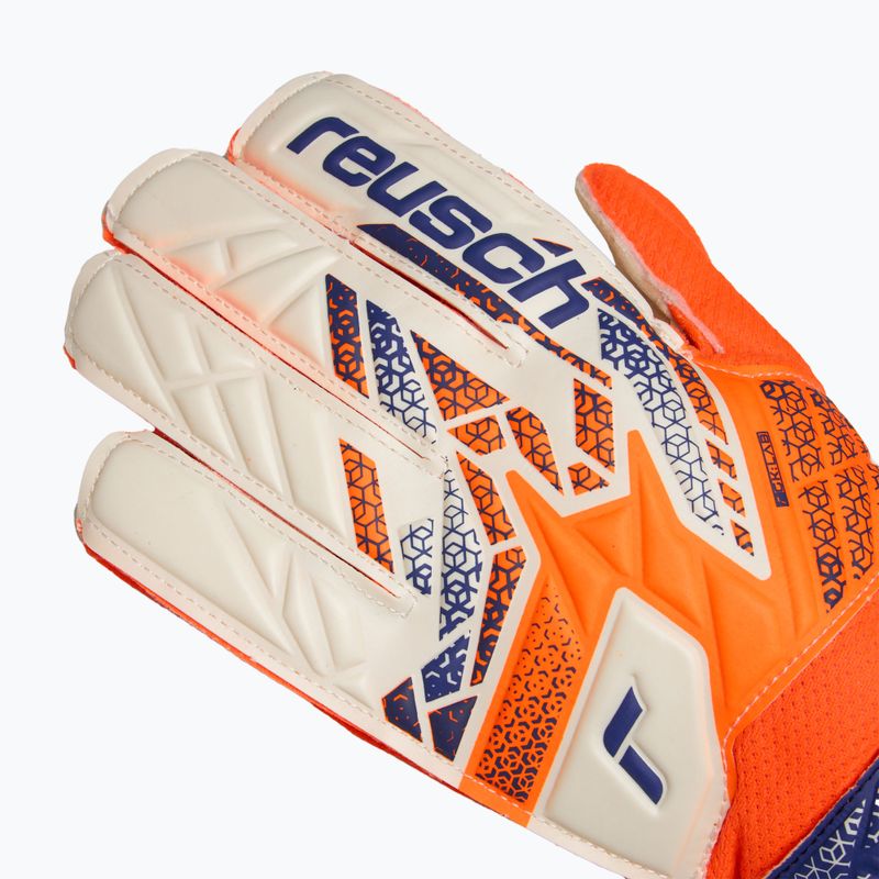 Torwarthandschuhe Kinder Reusch Attrakt Solid Junior shocking orange/energize blue 4