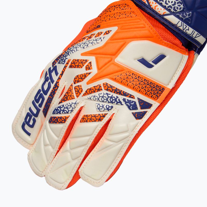 Torwarthandschuhe Kinder Reusch Attrakt Starter Solid Junior shocking orange/energize blue 4