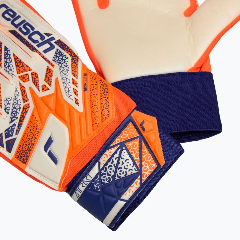 Torwarthandschuhe Kinder Reusch Attrakt Starter Solid Junior shocking orange/energize blue 5
