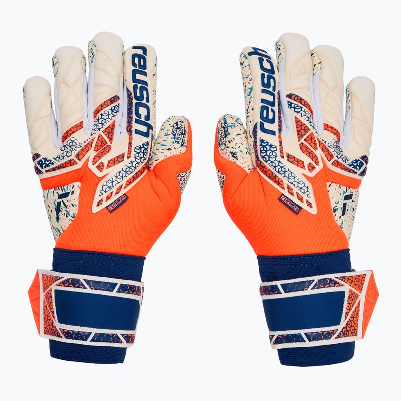 Torwarthandschuhe Reusch Attrakt Fusion shocking orange/energize blue 2