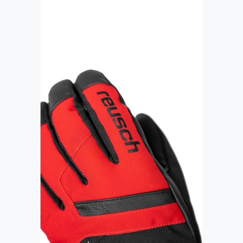 Herren-Skihandschuhe Reusch Booster Gore-Tex black/tango red 5