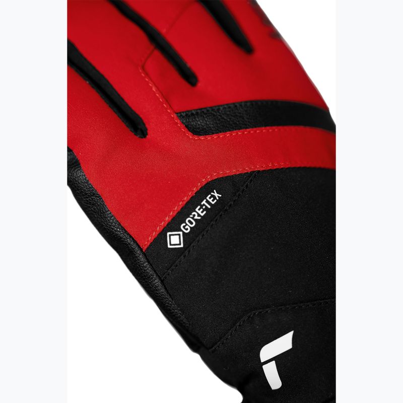 Herren-Skihandschuhe Reusch Booster Gore-Tex black/tango red 6