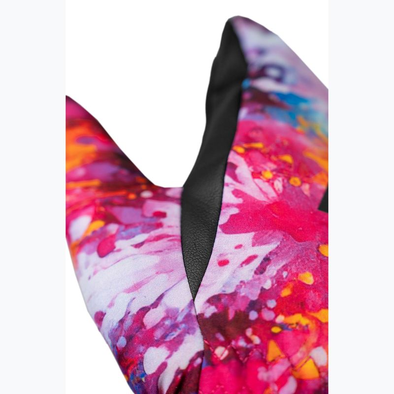 Kinder-Skihandschuhe Reusch Carter R-Tex XT Junior Fäustlinge black/multicolor snowflake 7