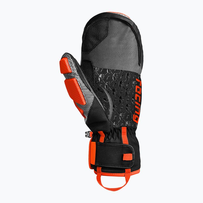 Skihandschuhe Reusch Worldcup Warrior GS Mitten black/silver/fluo red 3