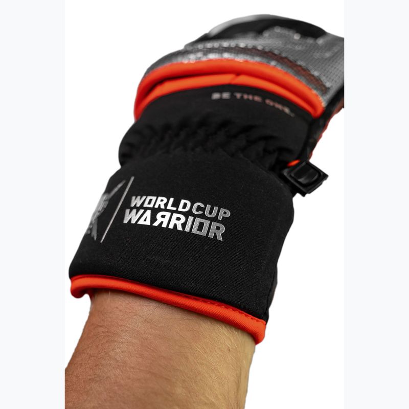 Skihandschuhe Reusch Worldcup Warrior GS Mitten black/silver/fluo red 8