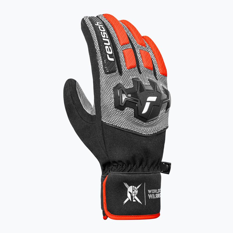 Herren Skihandschuhe Reusch Worldcup Warrior R-Tex XT black/silver/fluorescent red 3