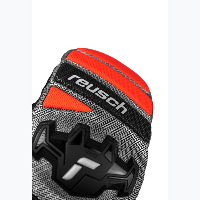 Skihandschuhe Reusch Worldcup Warrior R-Tex XT Mitten black/silver/fluo red 4