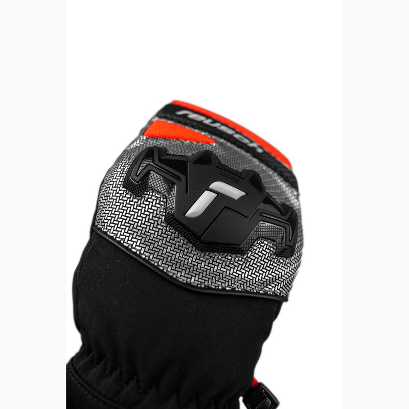 Skihandschuhe Reusch Worldcup Warrior R-Tex XT Mitten black/silver/fluo red 5