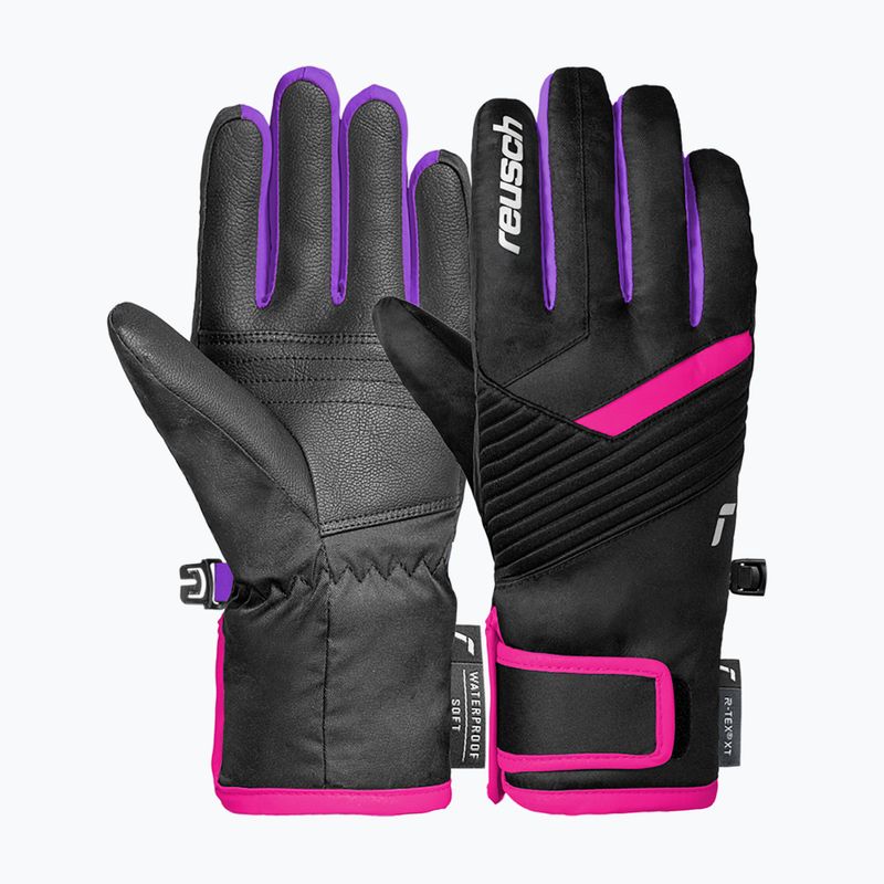 Kinder-Skihandschuhe Reusch Dan R-Tex XT Junior black/pink glo 2