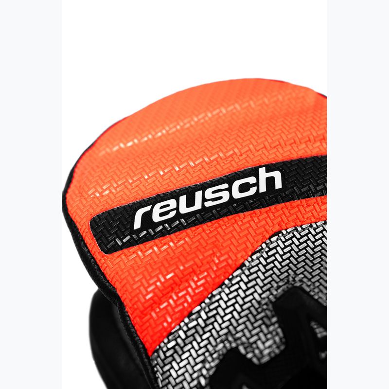 Kinder Skihandschuhe Reusch Worldcup Warrior GS Mitten black/silver/fluo red 4