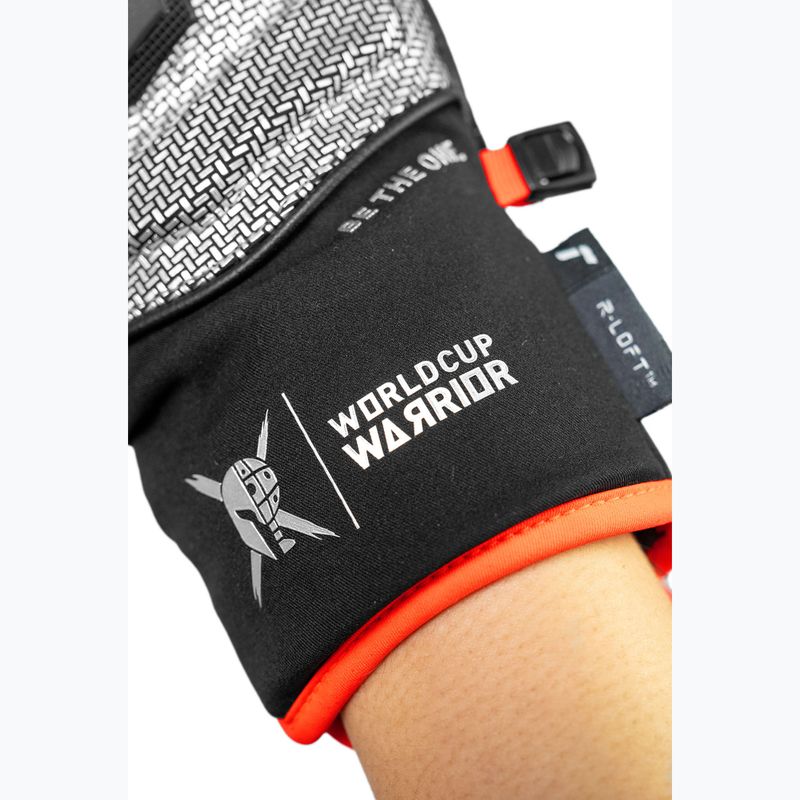 Kinder Skihandschuhe Reusch Worldcup Warrior GS Mitten black/silver/fluo red 7