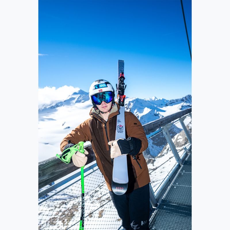 Herren-Skihandschuhe Reusch Duality R-Wool Lobster tan/black 9