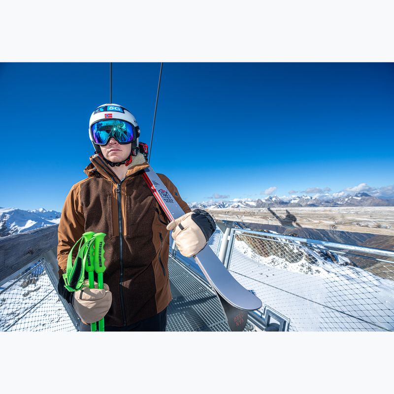 Herren-Skihandschuhe Reusch Duality R-Wool Lobster tan/black 10