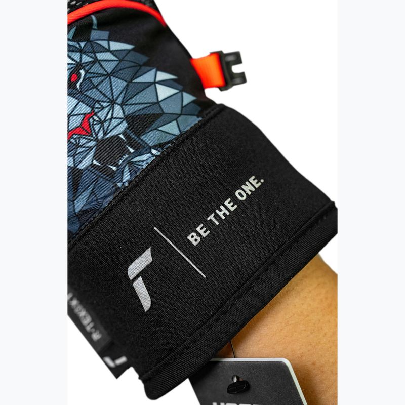 Kinder Skihandschuhe Reusch Warrior R-Tex XT Junior black/silver/fluorescent red 8