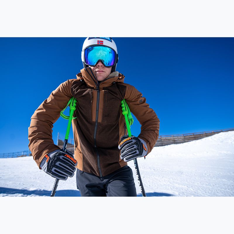 Herren-Skihandschuhe Reusch Ultra steel grey / black / shoc 12