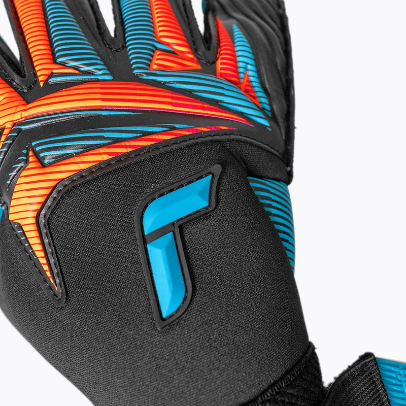Torwarthandschuhe Reusch Attrakt Aqua Evolution black/shocking orange/aqua blue 5