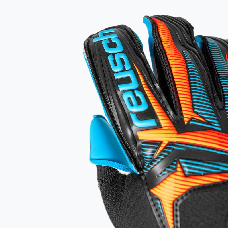 Torwarthandschuhe Reusch Attrakt Aqua Evolution black/shocking orange/aqua blue 6