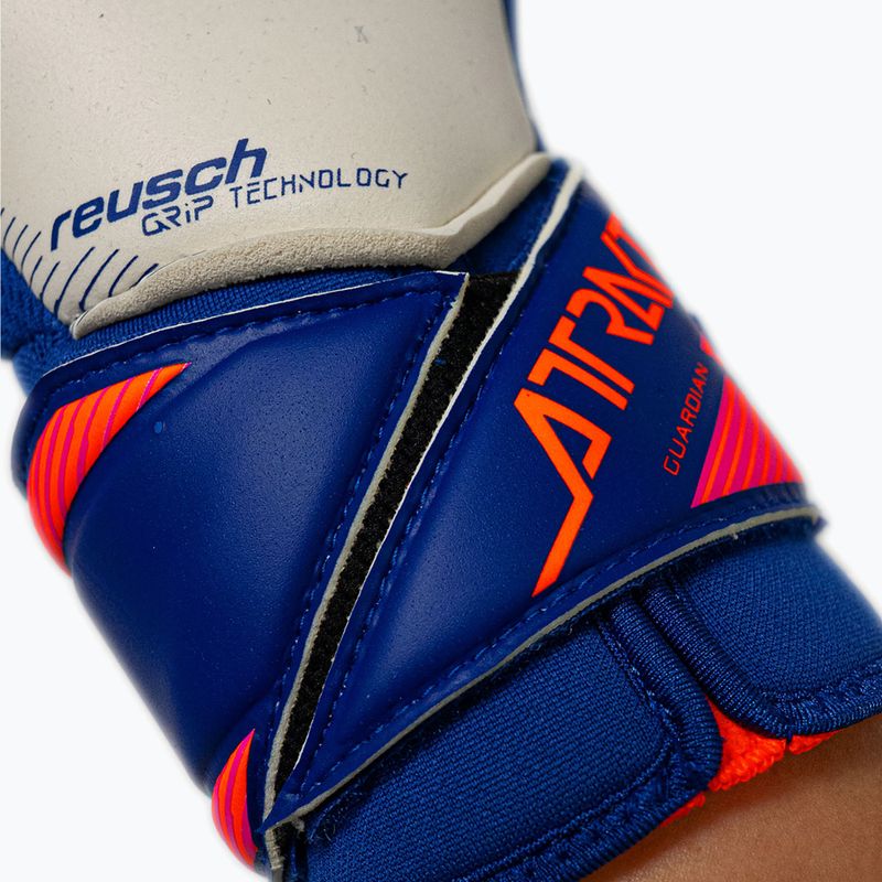 Torwarthandschuhe Reusch Attrakt Gold X Guardian sharp blue/white/shocking orange 8