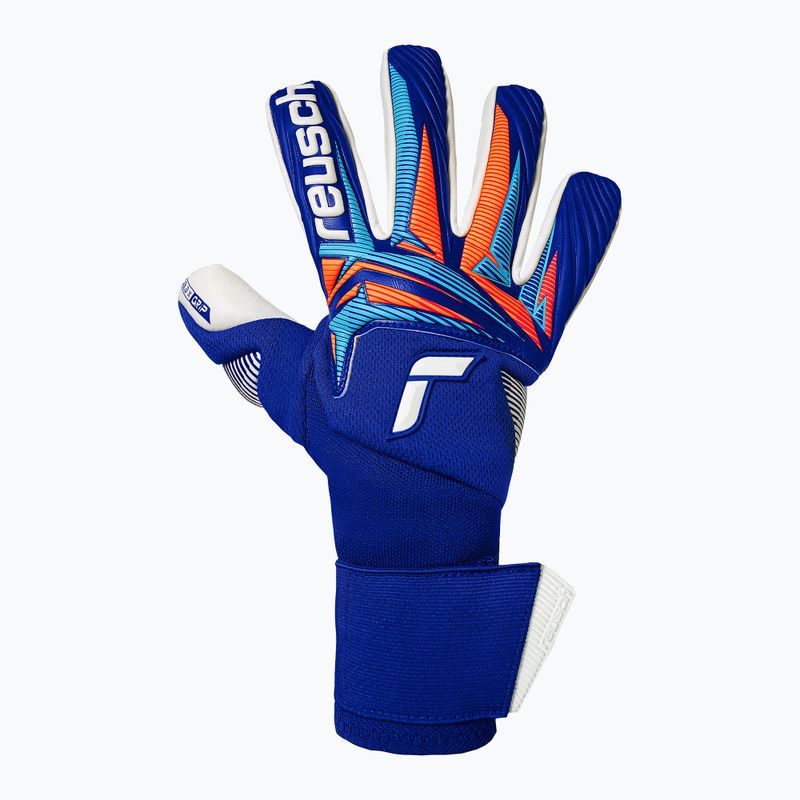 Torwarthandschuhe Reusch Attrakt Gold X NC Gravity sharp blue/white/shocking orange 2